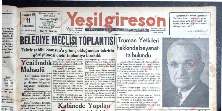 11 Haziran 1949 – Sayı 1090