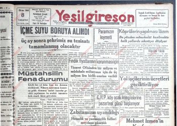 8 Ekim 1949 – Sayı 1106