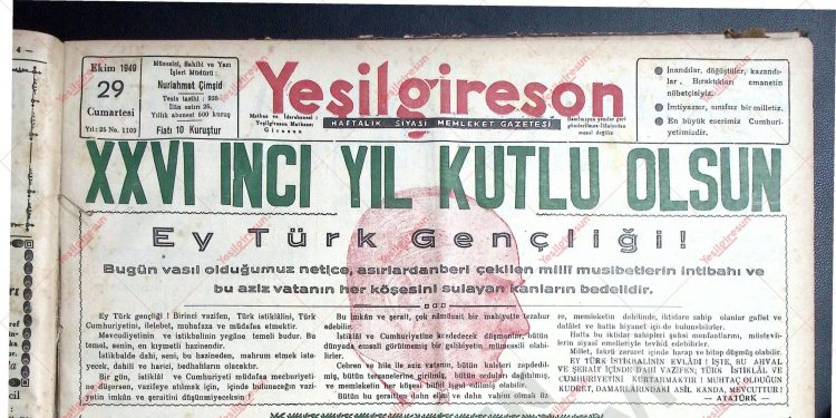 29 Ekim 1949 – Sayı 1109