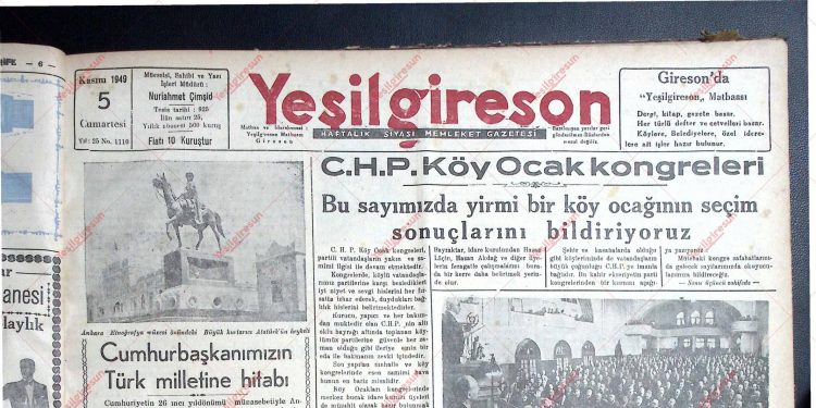 5 Kasım 1949 – Sayı 1110