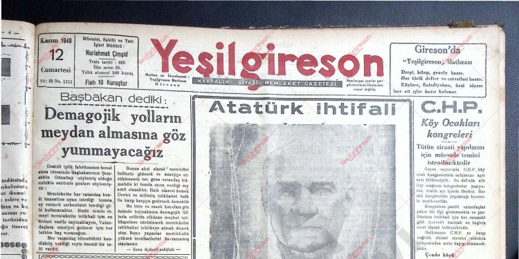 12 Kasım 1949 – Sayı 1111