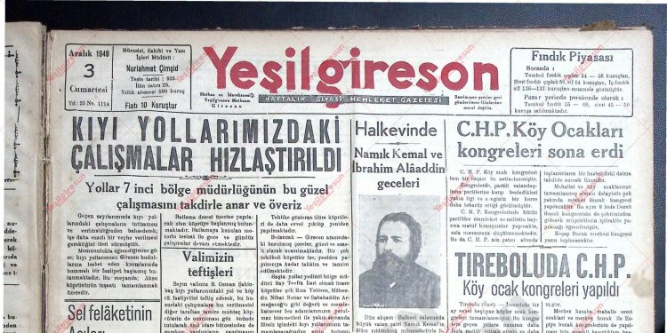 3 Aralık 1949 – Sayı 1114