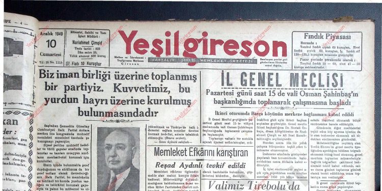 10 Aralık 1949 – Sayı 1115