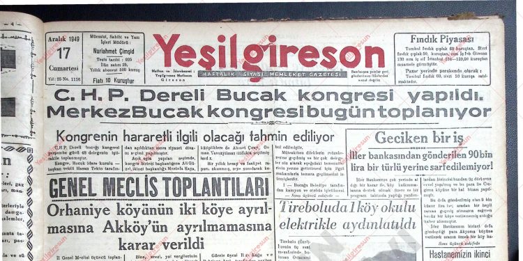 17 Aralık 1949 – Sayı 1116