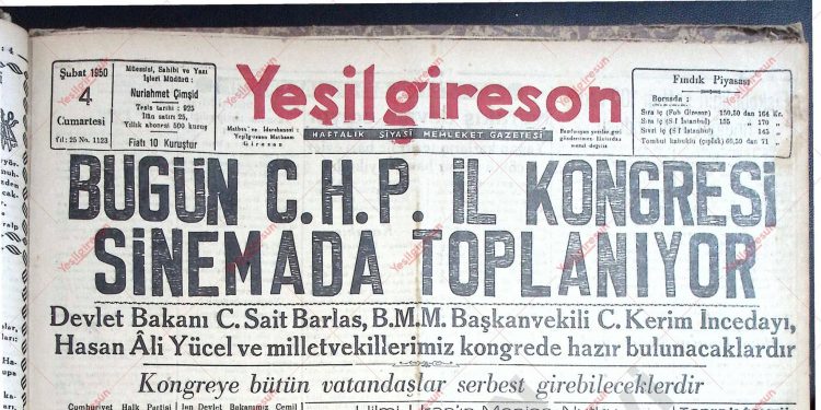 4 Şubat 1950 – Sayı 1123