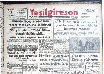 18 Şubat 1950 – Sayı 1125