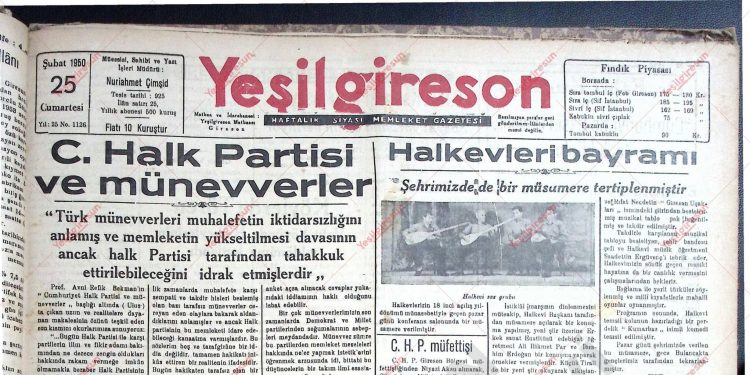 25 Şubat 1950 – Sayı 1126