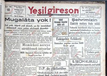 18 Mart 1950 – Sayı 1129