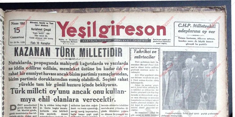 15 Nisan 1950 – Sayı 1133