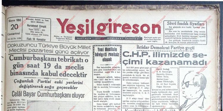 20 Mayıs 1950 – Sayı 1139
