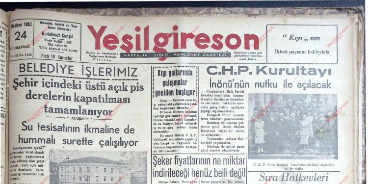 24 Haziran 1950 – Sayı 1144