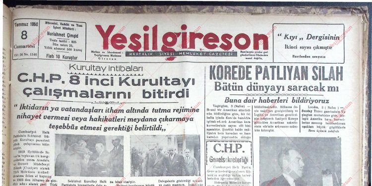 8 Temmuz 1950 – Sayı 1146