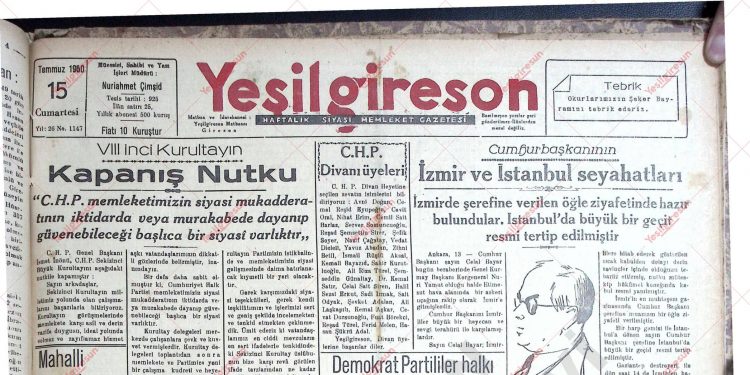 15 Temmuz 1950 – Sayı 1147