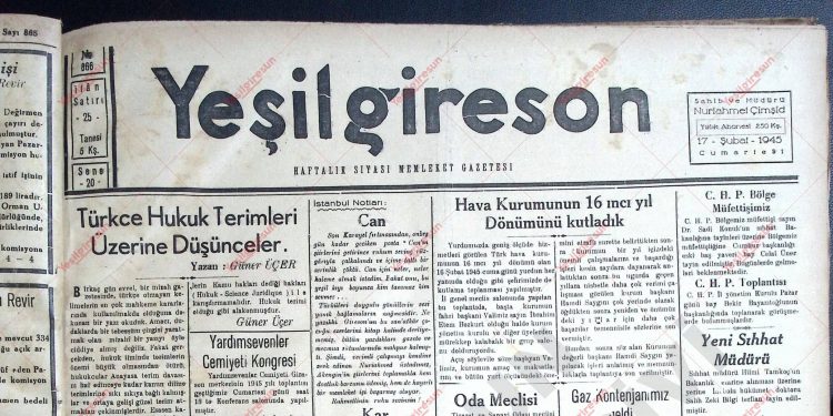 17 Şubat 1945 – Sayı 866