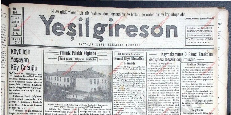 7 Temmuz 1945 – Sayı 886