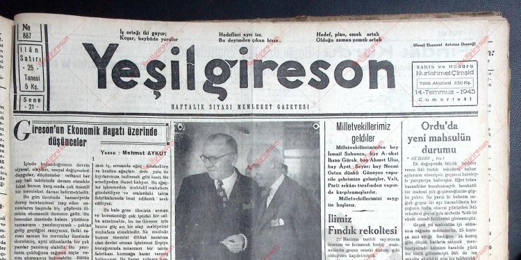 14 Temmuz 1945 – Sayı 887