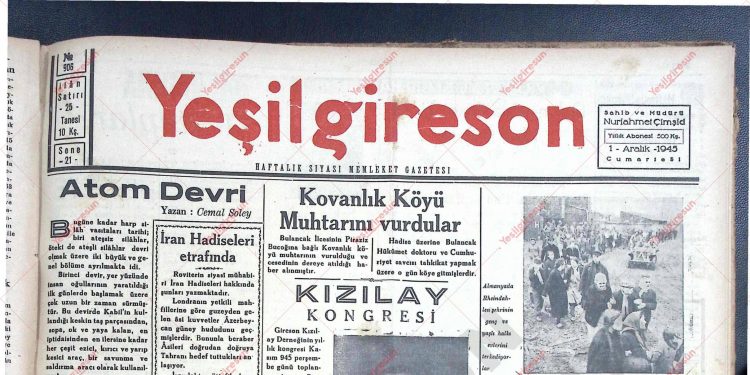 1 Aralık 1945 – Sayı 906